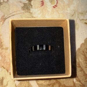 Black Onyx Inlay Sterling Ring